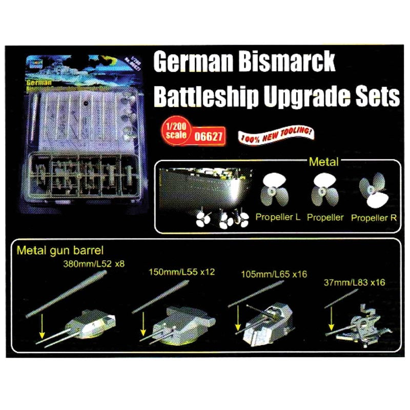 Trumpeter 6627 Bismarck 1941 Upgrade Set 1:200 Model Kit