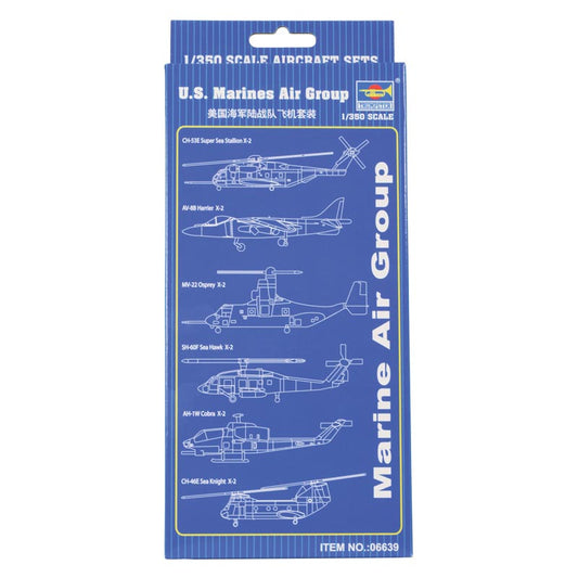 Trumpeter 6639 US Marines Aircraft (6 types, 2 ea) 1:350 Model Kit