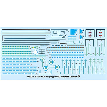 Trumpeter 6725 Chinese Navy Type 002 Aircraft Carrier 1:700 Model Kit