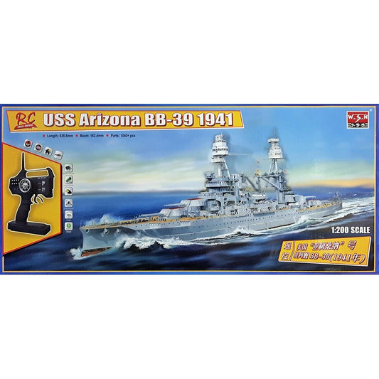Trumpeter TM07015 USS Arizona BB-39 1941 1:200 2.4GHz RC Ship Model Kit