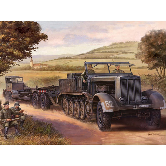 Trumpeter 7275 SdKfz 9 18ton Half-track & SdAH 116 Trailer 1:72 Model Kit