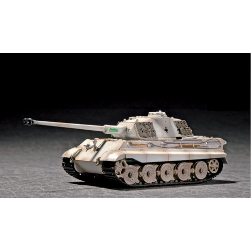 Trumpeter 7292 King Tiger Porsche Turret w/Zimmerit 1:72 Model Kit