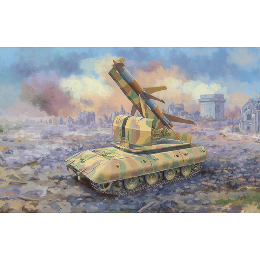 Trumpeter 9586 German E-100 Flakpanzer w/ Rheintochter I SAM, concept, late WWII 1:35 Model Kit