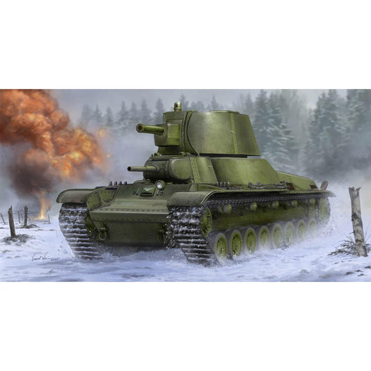 Trumpeter 9591 Soviet Multi-turret Heavy Tank T-100Z, prototype, 1938/39 1:35 Model Kit