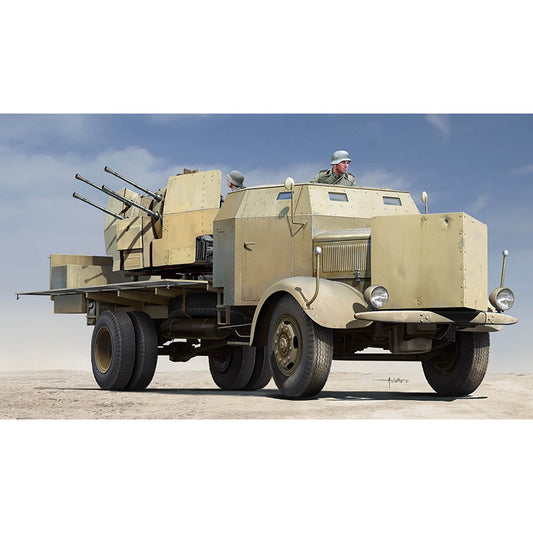 Trumpeter 09596 German L4500A Armoured Gun Truck w/2cm FlaK 38 1:72 Model Kit