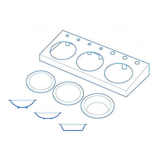 Trumpeter 9960 Paint Palettewith Holder Model Kit Tool