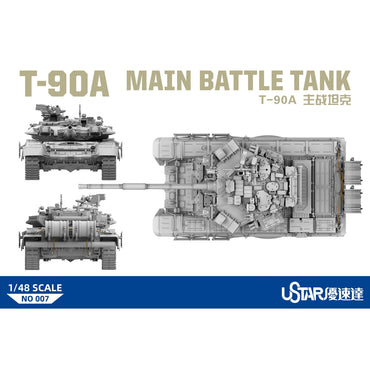U-Star No.7 Russian T-90A Main Battle Tank 2005-present 1:48 Model Kit
