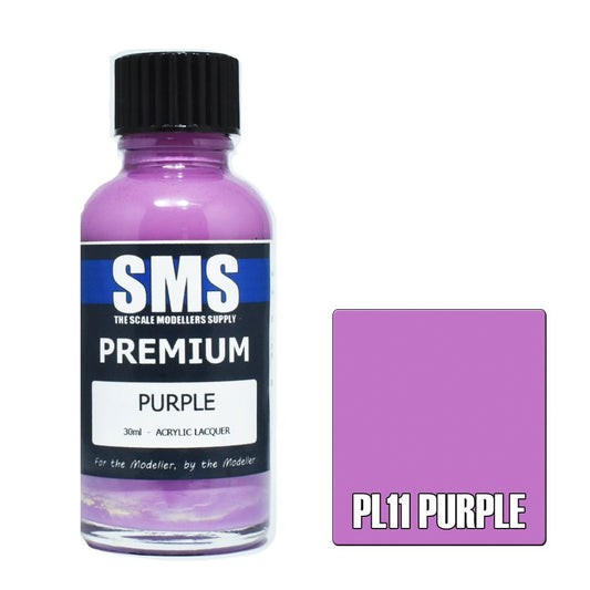 SMS PL11 Premium PURPLE 30ml Acrylic Lacquer