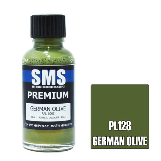 SMS PL128 Premium GERMAN OLIVE 30ml Acrylic Lacquer