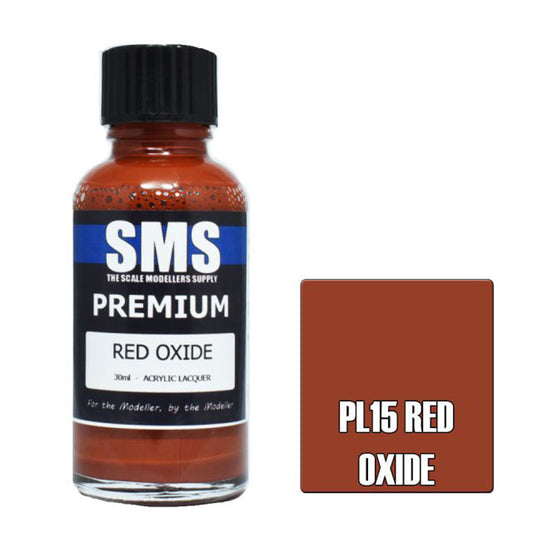 SMS PL15 Premium RED OXIDE 30ml Acrylic Lacquer