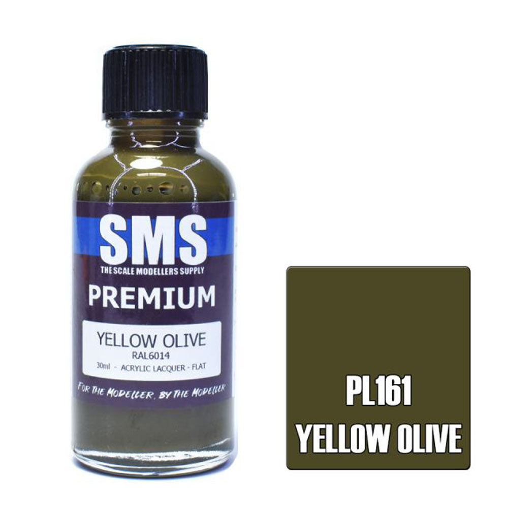 SMS PL161 Premium YELLOW OLIVE 30ml Acrylic Lacquer