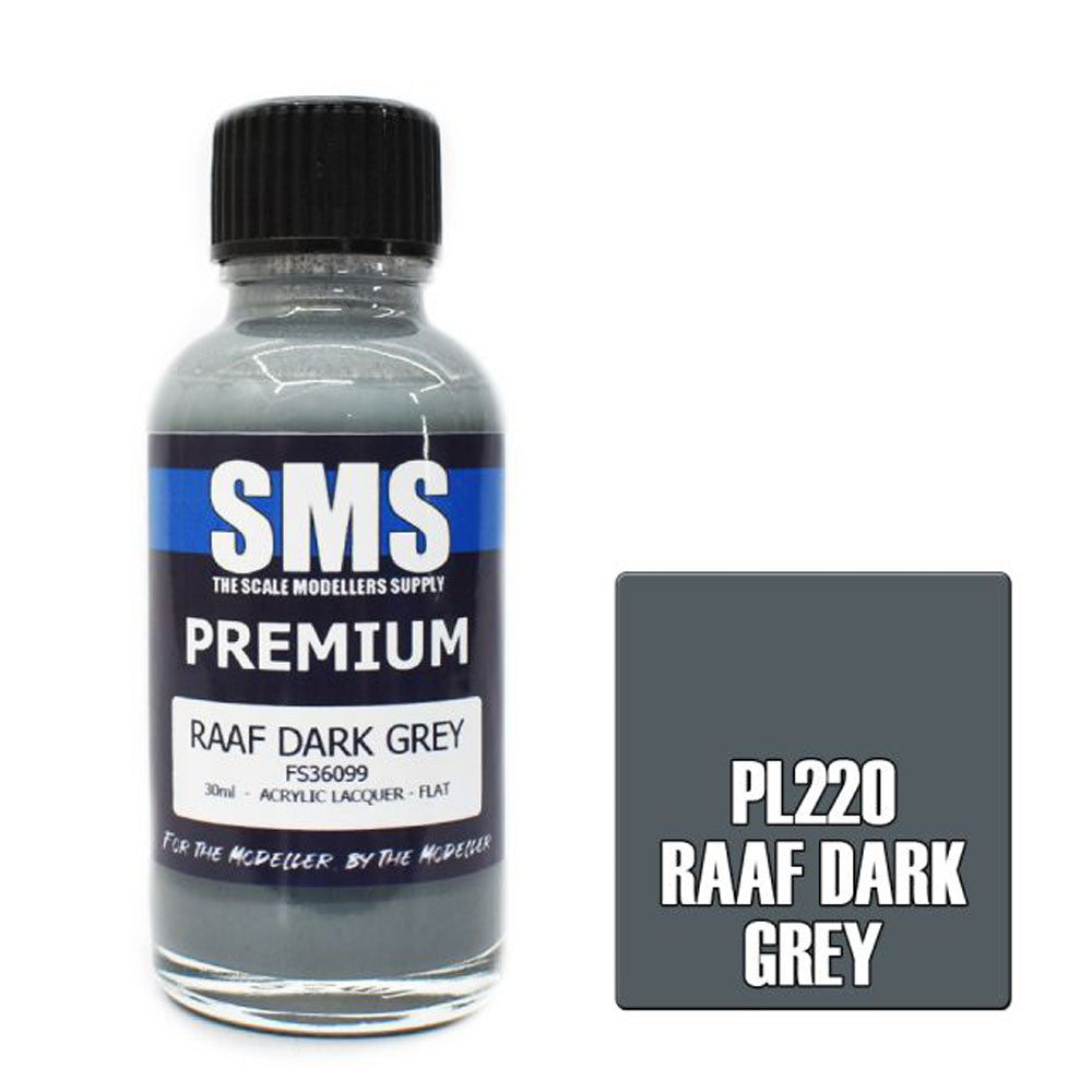 SMS PL220 Premium RAAF DARK GREY 30ml Acrylic Lacquer