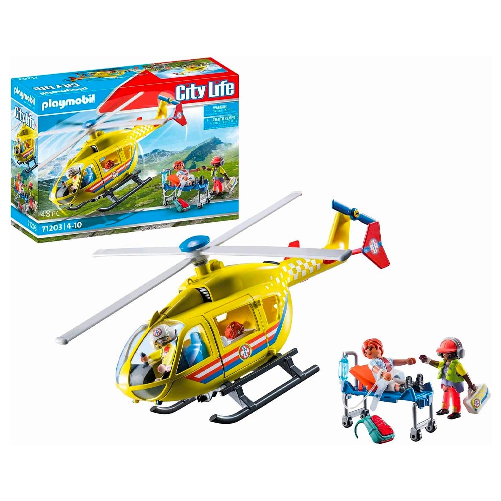 PLAYMOBIL 71203 City Life Medical Helicopter