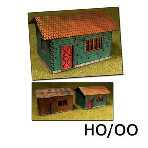 Proses LS-004 Laser-Cut Cottages Kit (2 cottages) H0/00