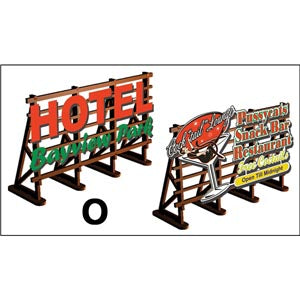 Proses LS-032 O Scale 2 X Billboards No: 3 Pussycats + Hotel Bayview