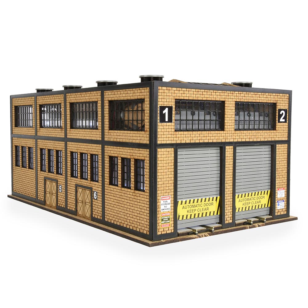 Proses LS-037 HO/OO Scale Modern Engine House Kit w/Motorised Doors