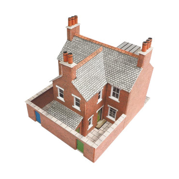 Metcalfe PN103 Terrace Houses x2 Red Brick Building N Gauge Kit