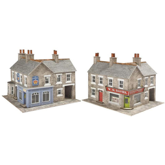Metcalfe PN117 Corner Shop & Pub Stone Buildings N Gauge Kit