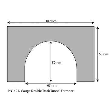 Metcalfe PN142 Tunnel Entrances Double Track N Gauge Kit