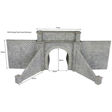 Metcalfe PN143 Tunnel Entrances Single Track N Gauge Kit