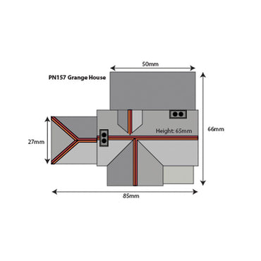 Metcalfe PN157 Grange House Stone Cottage N Gauge Kit