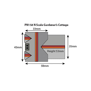 Metcalfe PN158 Gardener's Cottage Stone Building N Gauge Kit