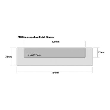 Metcalfe PN170 Low Relief Cinema and Two Shops N Gauge Kit