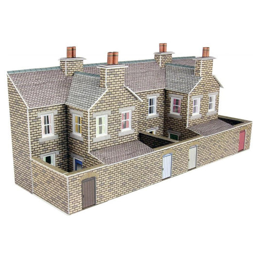 Metcalfe PN177 Low Relief Terraced House Backs Stone N Gauge Kit