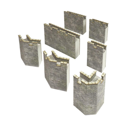 Metcalfe PN193 Curtain Walls for Castle N Gauge Kit