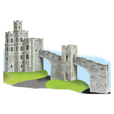 Metcalfe PN196 Castle Wall Bridge N Gauge Kit