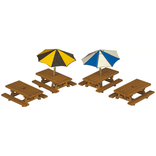 Metcalfe PN810 Picnic Tables N Gauge Card Mini Kit