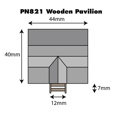 Metcalfe PN821 Wooden Pavilion Building N Gauge Kit