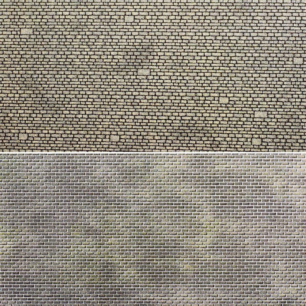 Metcalfe PN902 Mixed Stonework Sheets x8 N Gauge Kit