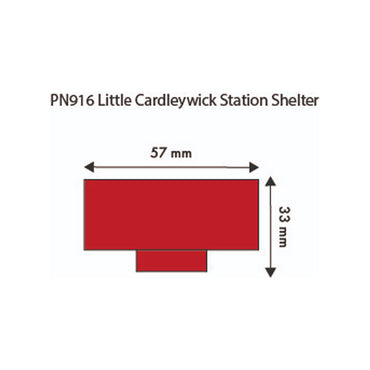 Metcalfe PN916 Little Cardleywick Station Shelter N Gauge Kit