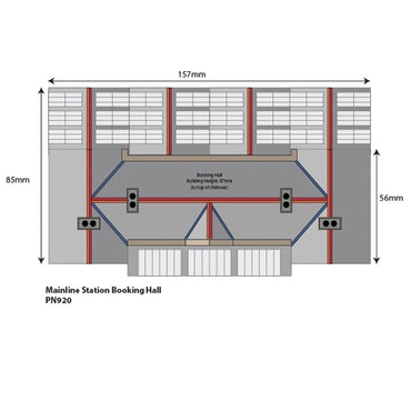 Metcalfe PN920 Mainline Station Booking Hall N Gauge Kit