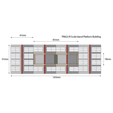 Metcalfe PN922 Island Platform Building N Gauge Kit