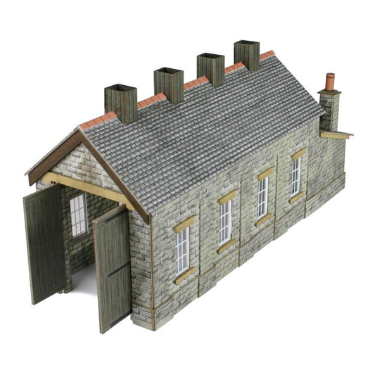 Metcalfe PN932 Stone Single Track Engine Shed Building N Gauge Kit