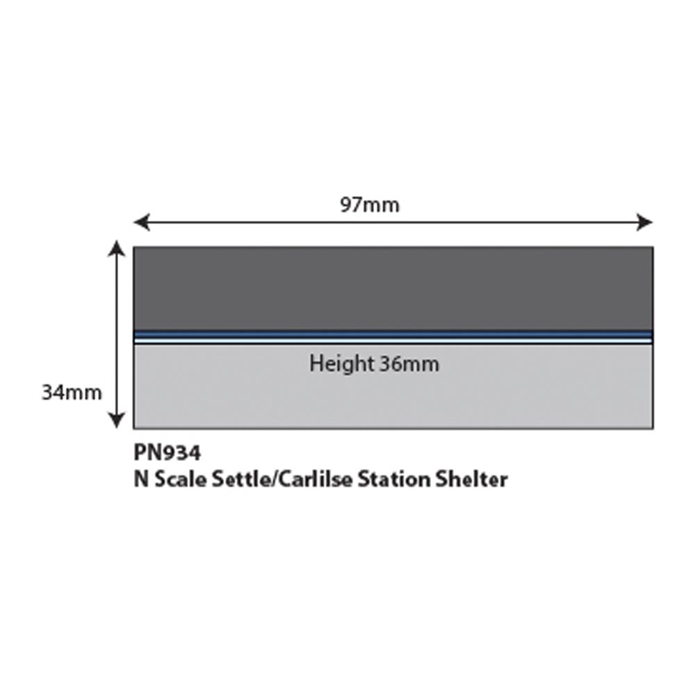 Metcalfe PN934 Settle/Carlisle Railway Station Shelter Building N Gauge Kit