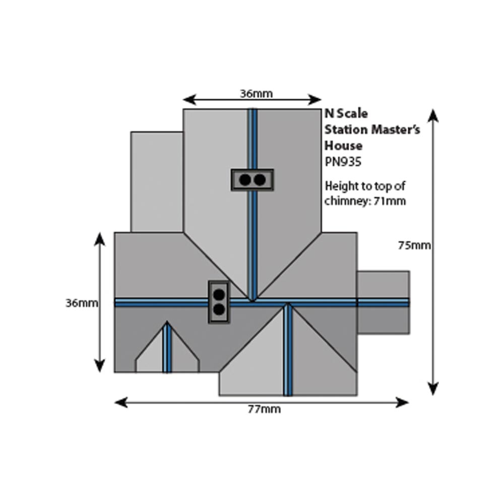 Metcalfe PN935 Settle/Carlisle Station Master's House Building N Gauge Kit