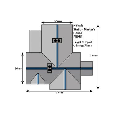 Metcalfe PN935 Settle/Carlisle Station Master's House Building N Gauge Kit
