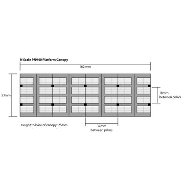 Metcalfe PN940 Platform Canopy N Gauge Kit