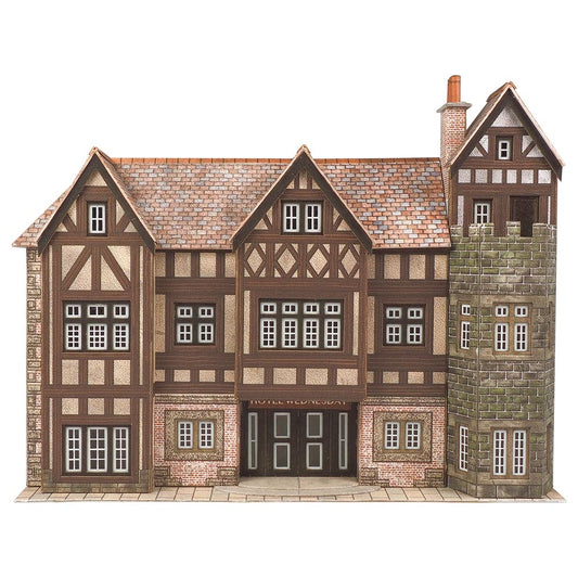 Metcalfe PN975 Hotel Wednesday Tudor Style Building N Gauge Card Kit