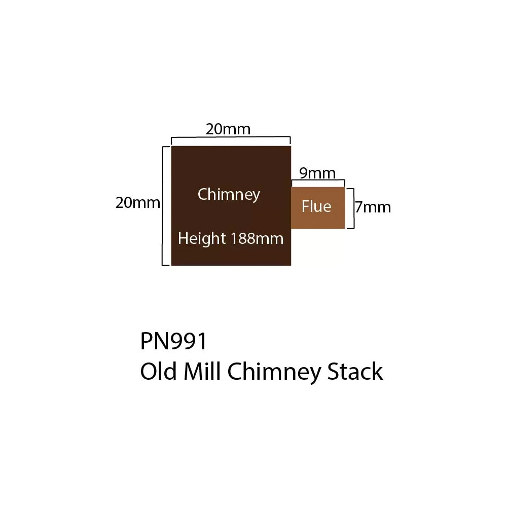 Metcalfe PN991 Old Mill Stone Chimney Stack N Gauge Kit