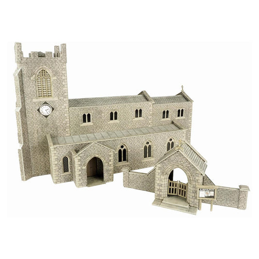 Metcalfe PO226 Parish Church & Lych Gate Stone Building OO Gauge Kit