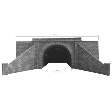 Metcalfe PO242 Double Track Tunnel Entrances Pair HO/OO Gauge Kit
