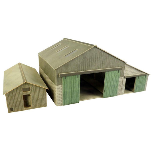 Metcalfe PO252 Manor Farm Buildings Barn/Cow Shed OO Gauge Kit