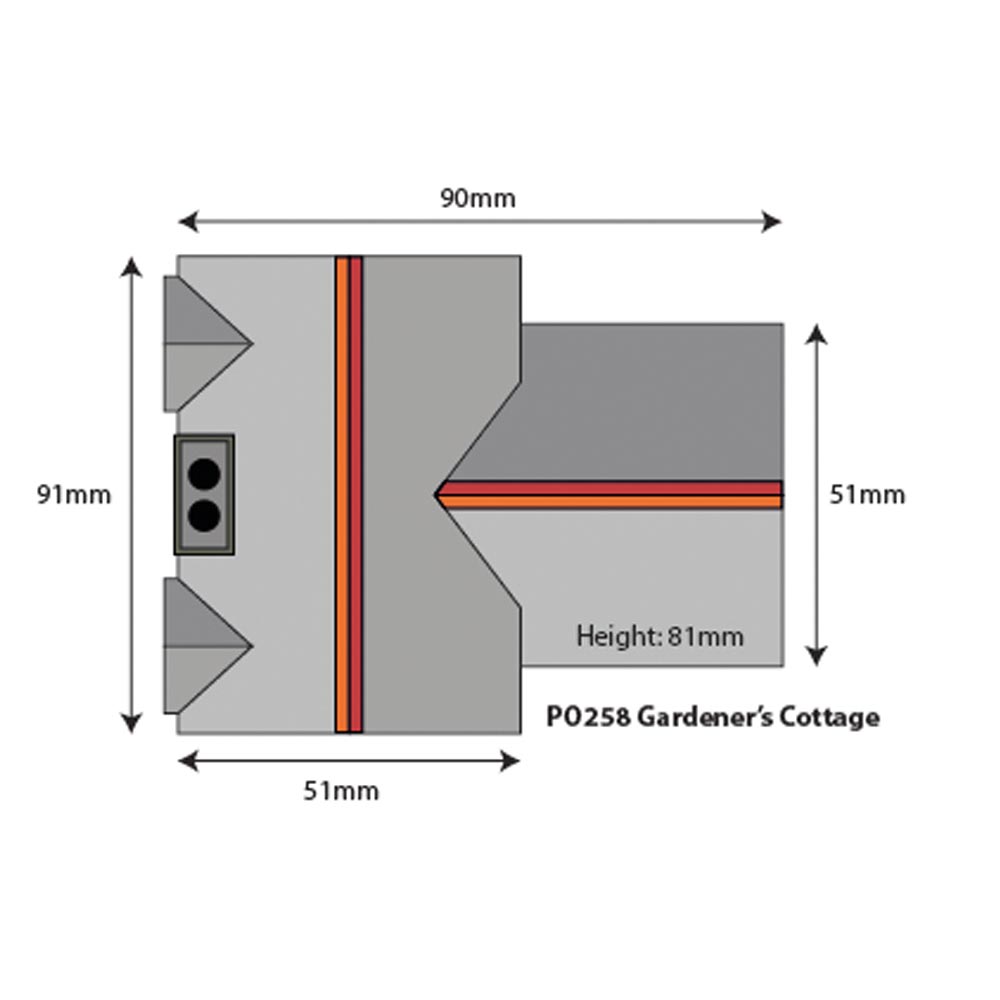 Metcalfe PO258 Gardener's Cottage Stone Building OO Gauge Kit