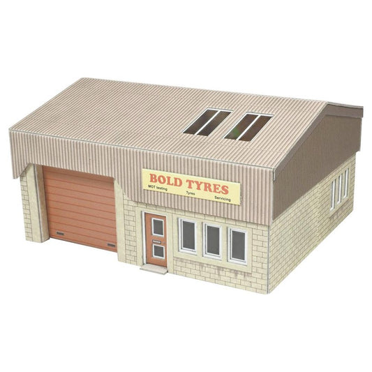 Metcalfe PO285 Industrial Unit Building w/Garage Door OO Gauge Card Kit