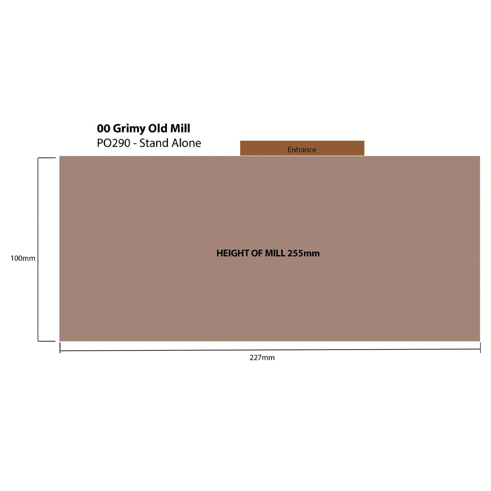 Metcalfe PO290 Grimy Old Mill Industrial Stone Building HO/OO Gauge Kit