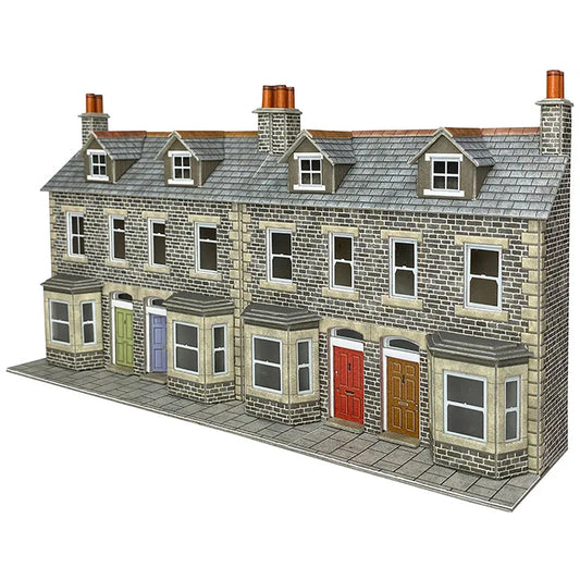 Metcalfe PO303 Terraced House Fronts Stone OO Gauge Kit